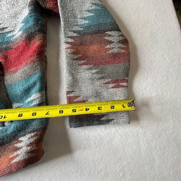 Shop Wanna B Medium Women Aztec Print Southwestern Geometric Jacket Indian - Picture 8 of 9